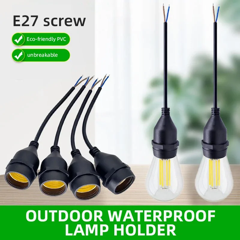 Outdoor Power Lead - Evrensel E27 Lamba Başlığı Güç Kablosu