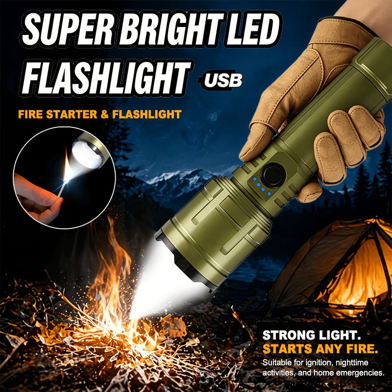 Outdoor Power Equipment - El Feneri Çakmak ve Powerbank Kombinasyonu,