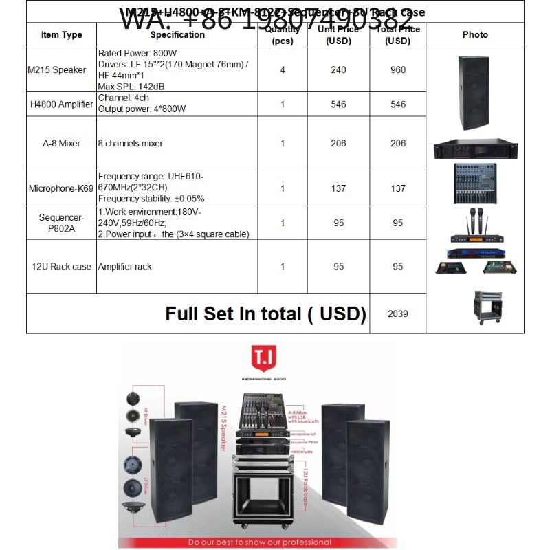 Outdoor Power Direct - 700W Çift 12 inç Aktif Pasif