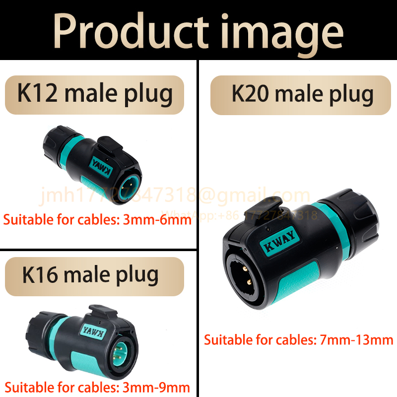 1 set KWAY-K12 K16 K20 havacıl - Outdoor Power Lead incelemesi ve fiyatı