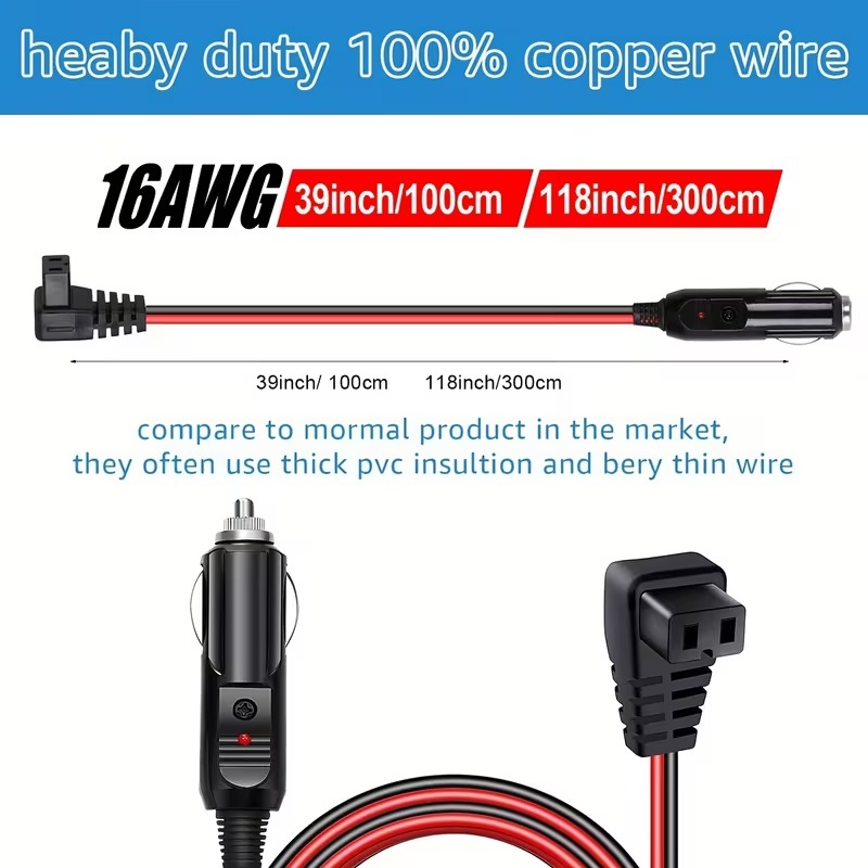 Bağlantıyı Bir Araba Buzdolabı - Outdoor Power Lead incelemesi ve fiyatı