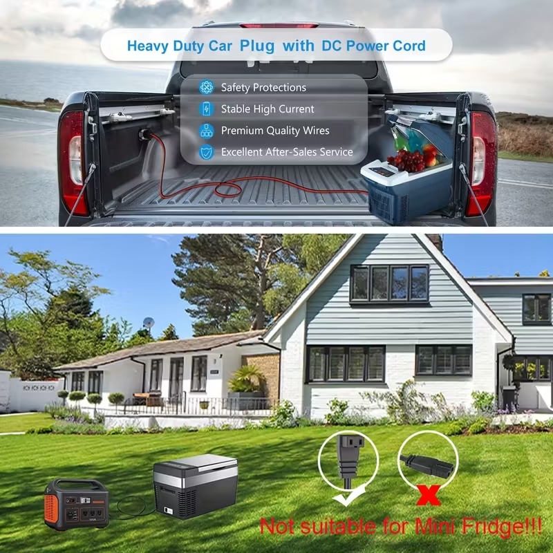 Bağlantıyı Bir Araba Buzdolabı - Outdoor Power Lead incelemesi ve fiyatı
