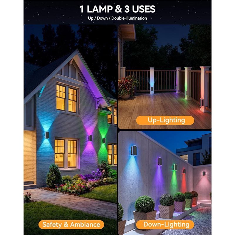 AB66-6PCS RGB Güneş Enerjili Ç - Outdoor Power Direct incelemesi ve fiyatı